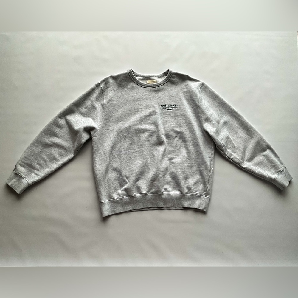 Aime Leon Dore Light Gray Crewneck Sweater